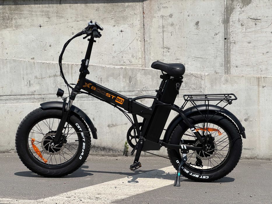 Електровелосипед X-BOOST SO3 (25 ампер | Повнопривідний 1200 Ват), Фетбайк на широких колесах+Гідравлічні гальма