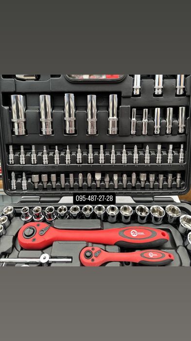 Професійний набір інструментів 108 од. INTERTOOL ET-6108 CrV