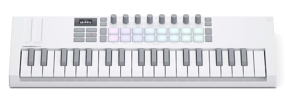 Novation Launchkey Mini 37 Mk4 White – klawiatura sterująca