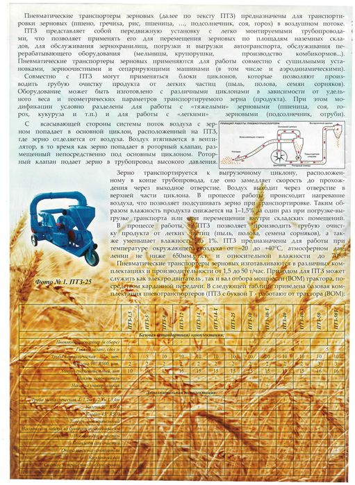 Продам пневмотранспортер зернових ПТЗ-8