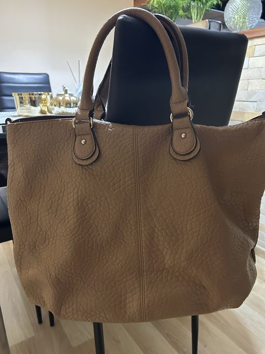 Torebka shoperka beżowa Parfois