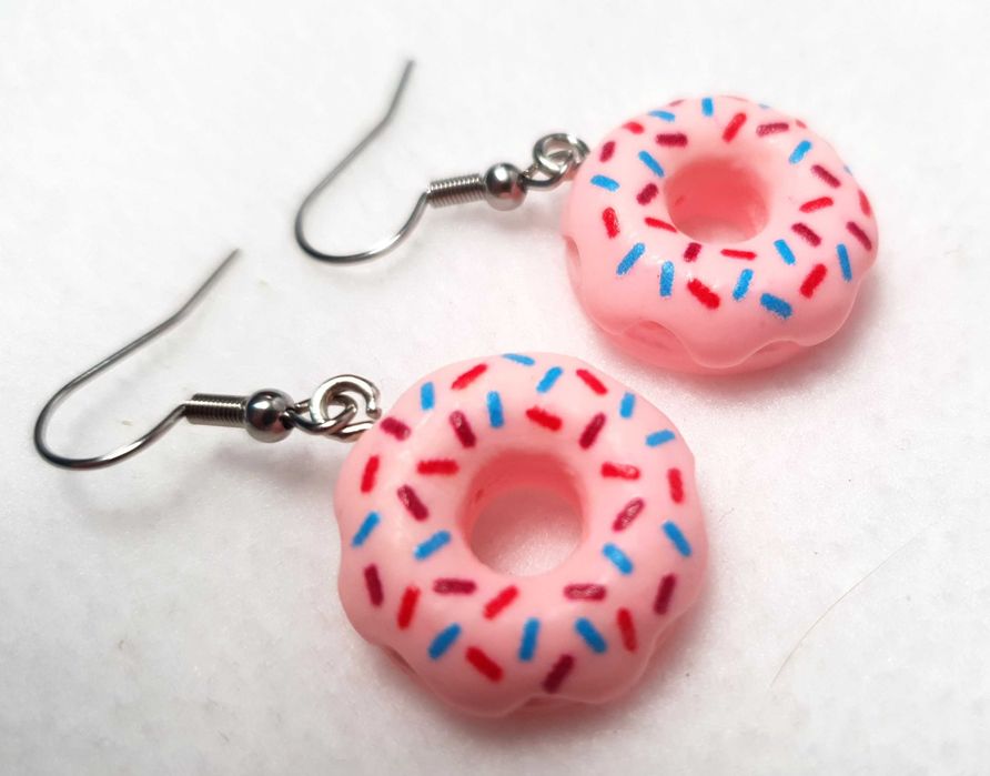 Kolczyki "Donuty z posypką"