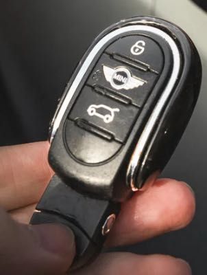 Porta chaves fita Mini Cooper e acessórios