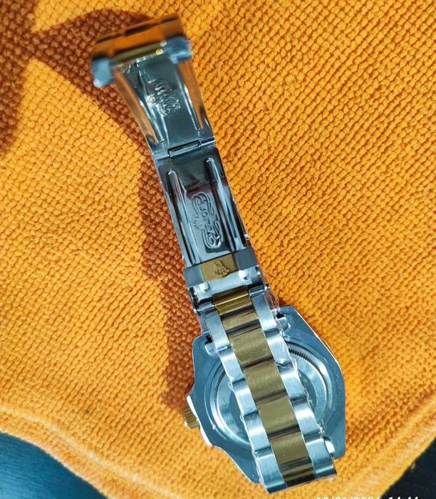 Relógio Submariner - Two Tone Gold/Blue