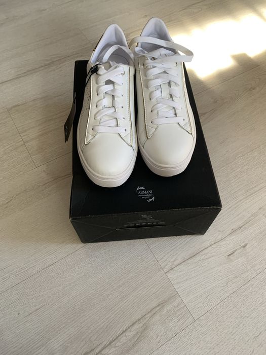 Sneakersy  skórzane Armani Exchange