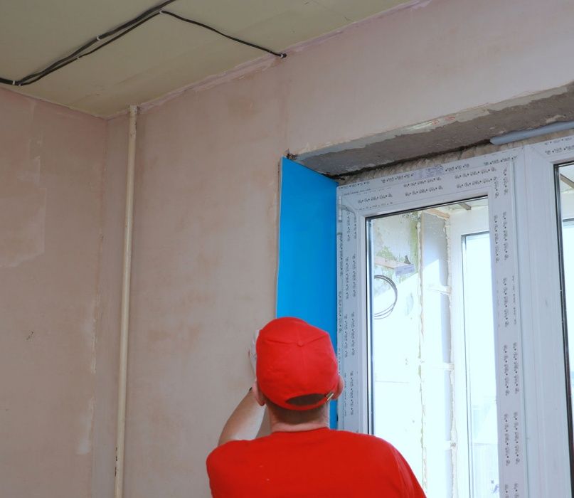 Откосы из сэндвич панелей для пластиковых окон. Теплі укоси Київ