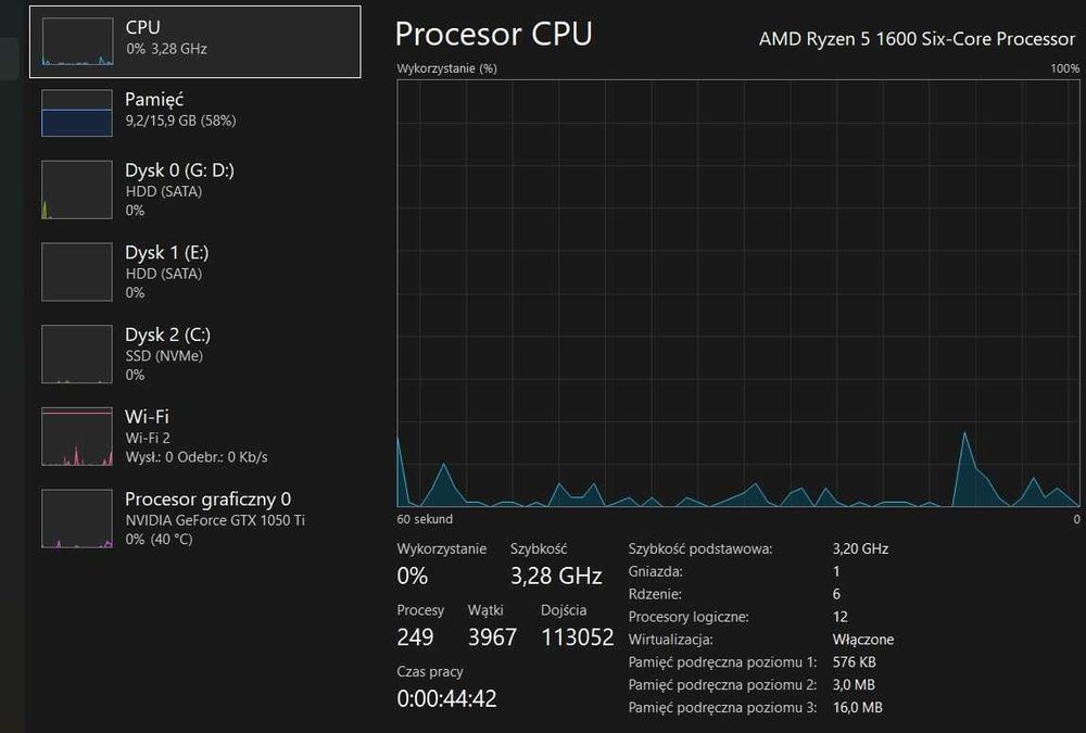 Komputer stacjonarny PC Gaming | Ryzen 5 | GTX 1050 Ti | 16GB | SSD