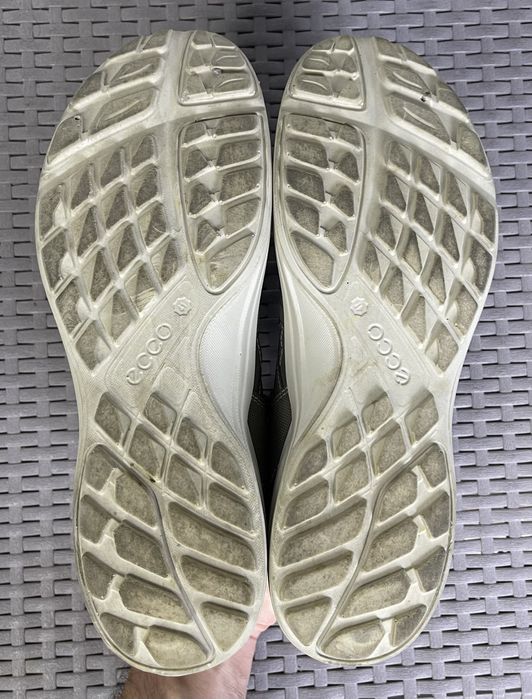 Ecco кроссовки кеды мокасины 41 размер кожаные серые