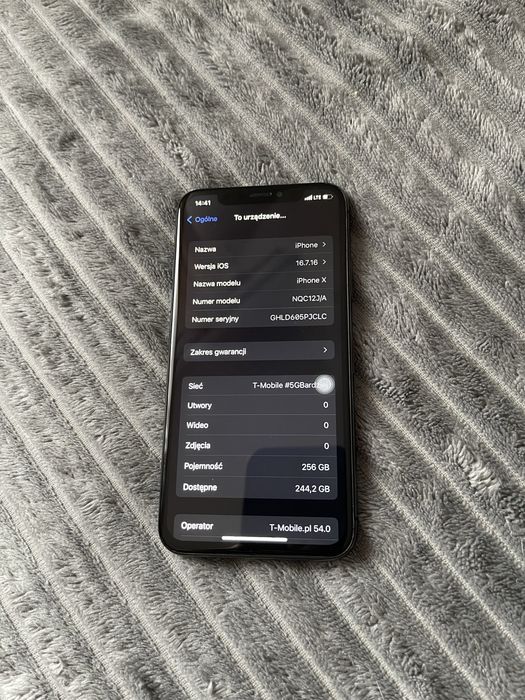 Iphone X 256gb black