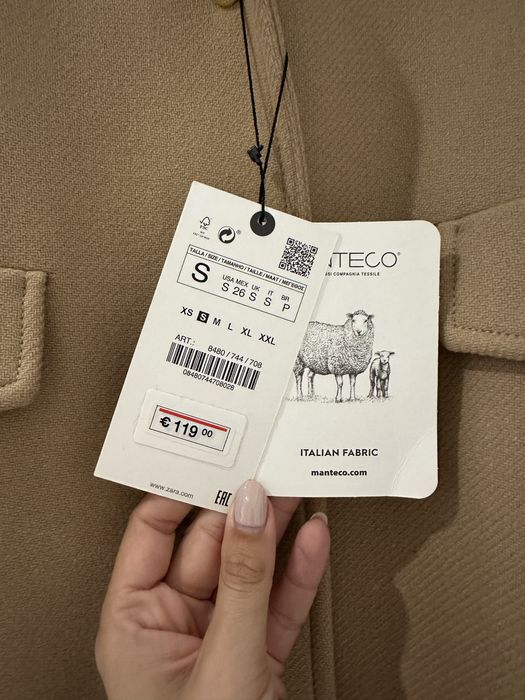 Casaco sobretudo ZARA