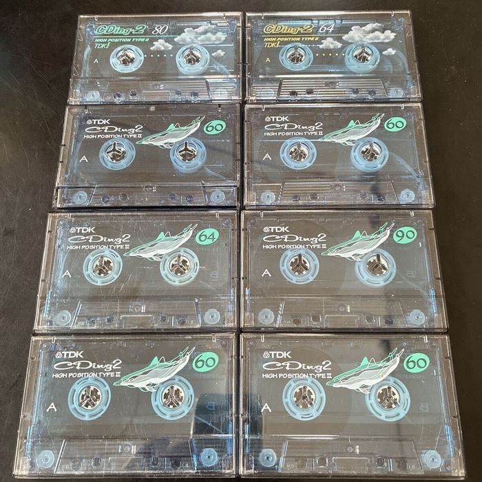 8 вінтажніх аудіо касети TDK CDing 60