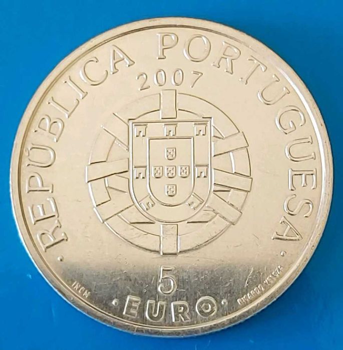 5 Euros de 2007, Portugal, Floresta Laurissilva da Madeira,  da UNESCO