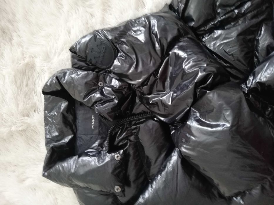 kurtka PINKO M L 38 40 czarna Crystal kurtka zimow Pinko M 38 L 40