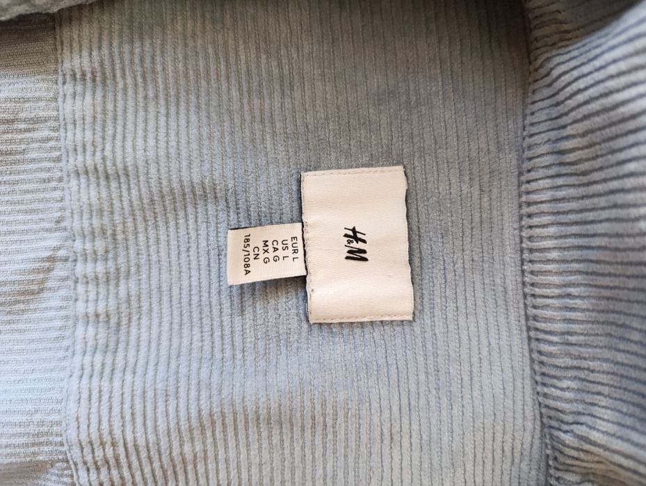 ХІТ! Крутезна чоловіча Вільвет Куртка/Овершот H&M