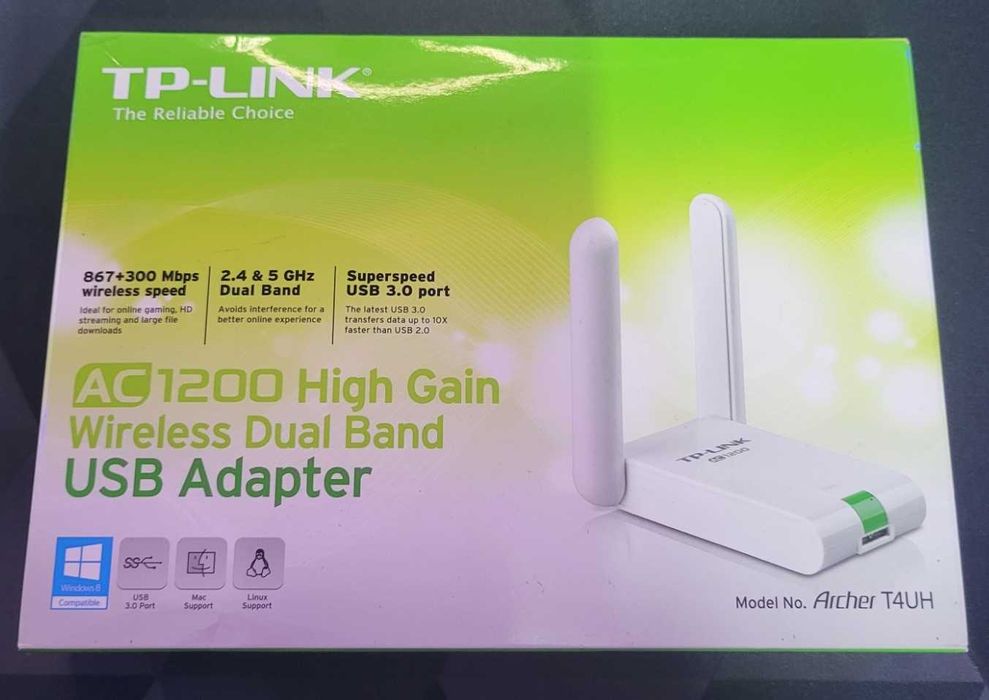 Adaptador USB Wireless N Alta potência 300Mbps - TP-Link - Archer T4UH
