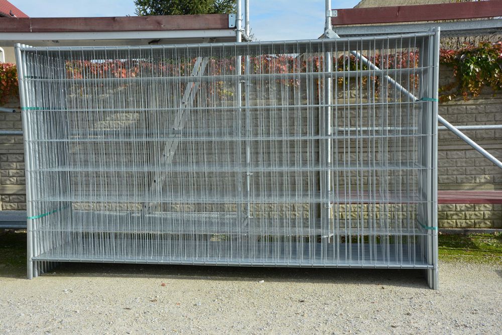 Tymczasowe ogrodzenie ~ 80 m, zestaw 24 pane z podstawkami i złączkami, budowlane ogrodzenie, mobilne ogrodzenie, płoty