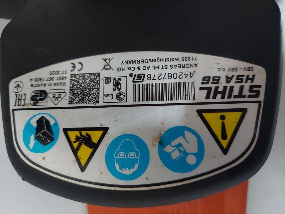 Nożyce do żywopłotu stihl hsa 66