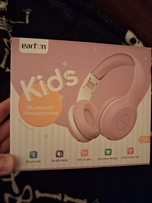 Słuchawki dziecięce Bluetooth earfun Kids | Nowe | Różowe