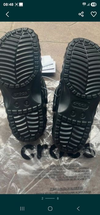 Hit Crocs Diament czarne chodaki klapki mule unisex 38/39/40/42/44
