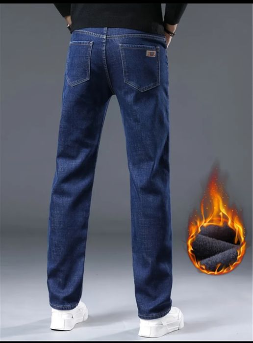 NOWE spodnie męskie jeans ocieplane  xxl