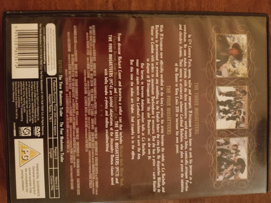 The musketeers dvd