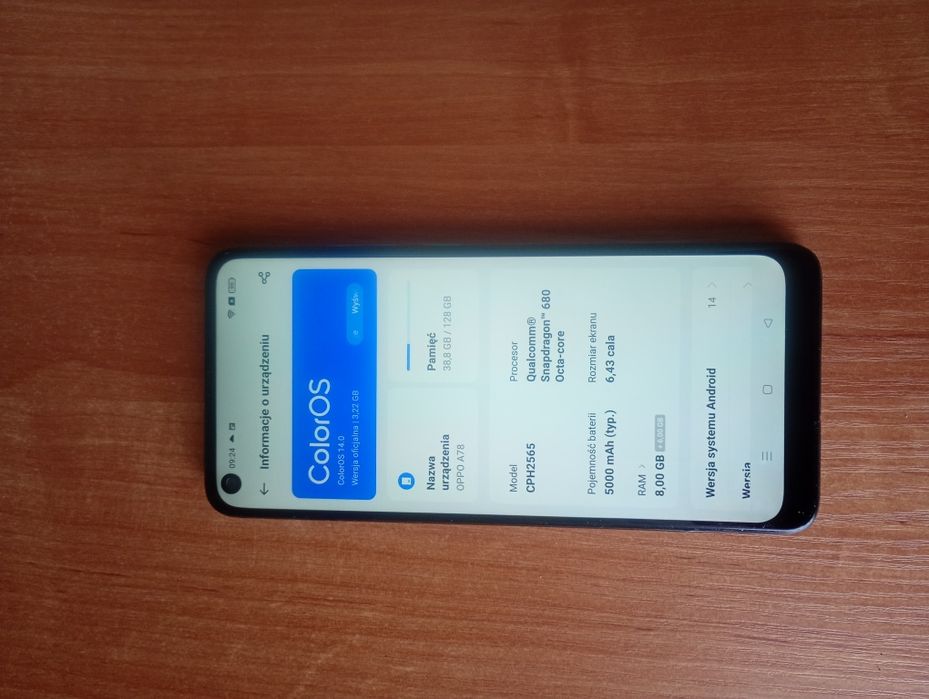 Oppo A78 cph 2565