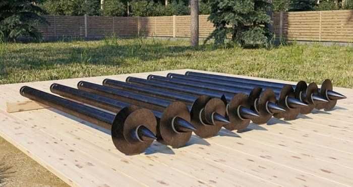 Гвинтові палі, виробник.Геошуруп.Сваи винтовые, наконечники оголовок