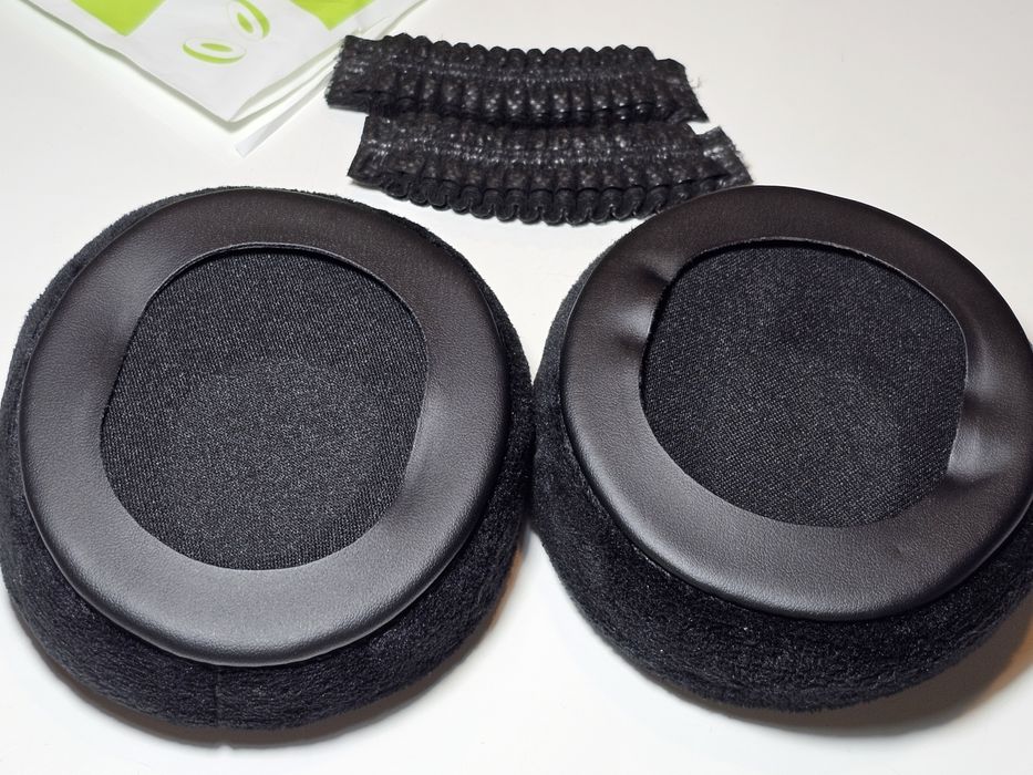 Nauszniki wymienne do słuchawek uniwersalne welurowe