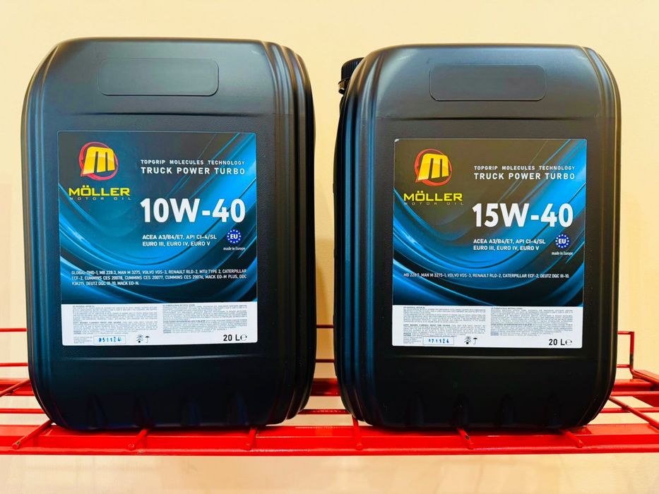 Грузова моторна олива MOLLER TruckPower Turbo 10W-40 CI-4/SL 20л TIR