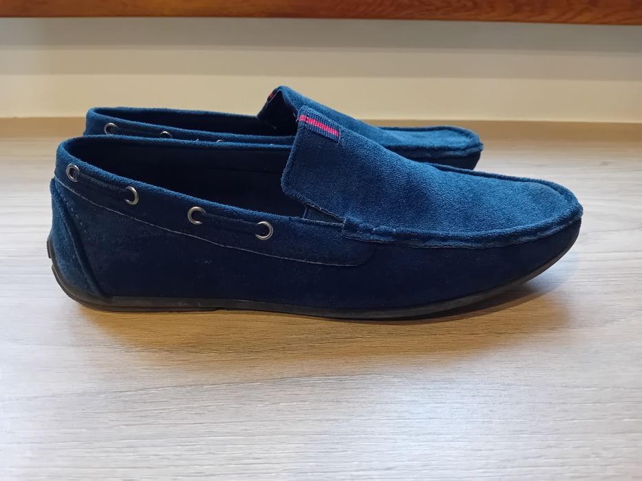 Buty mokasyny zamszowe dla nastolatka rozmiar 39