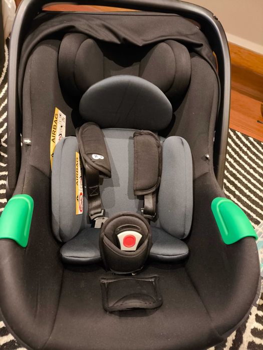 Carrinho de bebé Kinderkraft Prime 2 Pro, 3 em 1 + Base Isofix