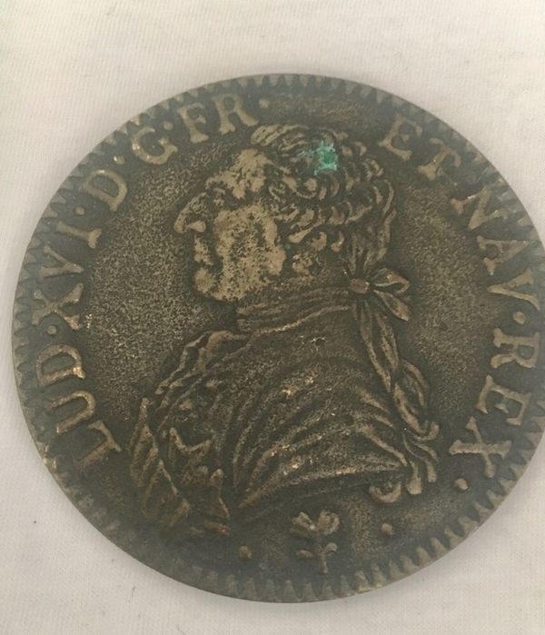 Moeda ou medalha LUD.XVI ,7,5cm diâmetro,vendo ou troco