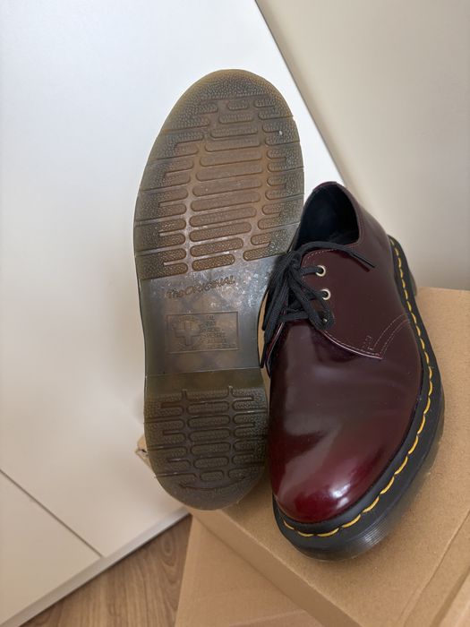 Dr. Martens 1461 Cherry Red Vegan, розмір 39, жіночі