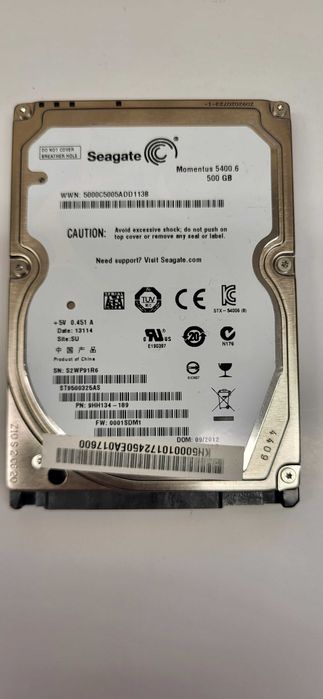 Dysk HDD Seagate 2,5" 500GB Momentus 5400.6 [060]