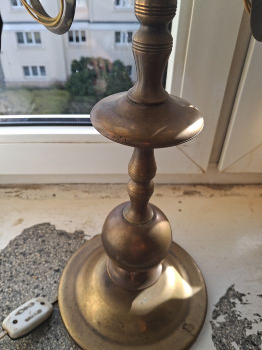Lampka Księstwo Warszawskie mosiadz mosiężna