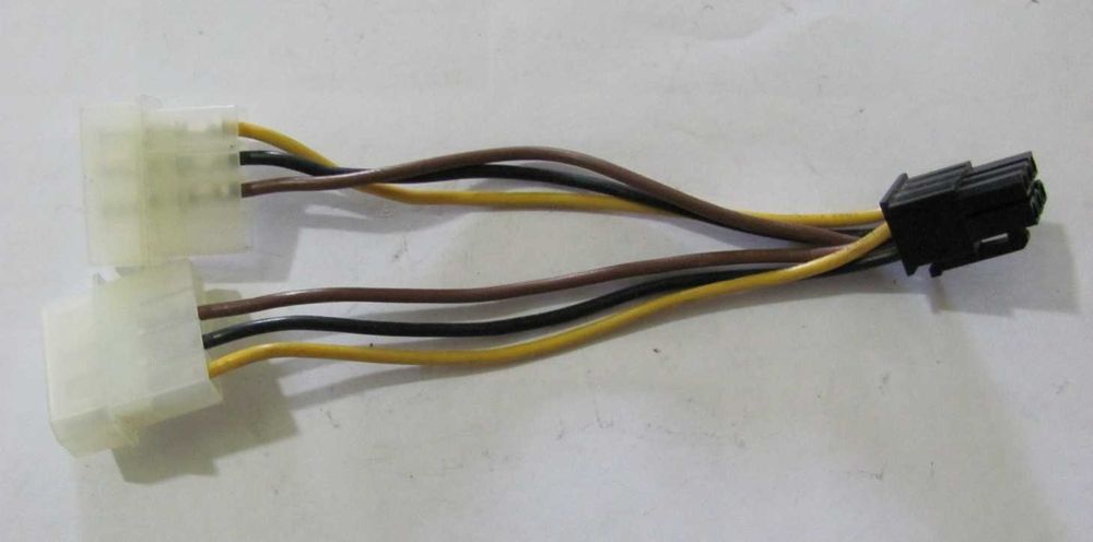 Комплект переходников питания видеокарты Video power 6pin to 2хMolex