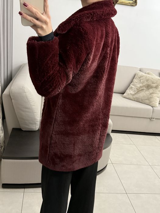 Шуби зі штучного хутра Zara Бордова, Леопардова, Лисиця