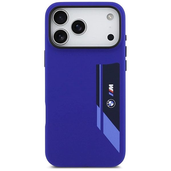 Etui BMW M Silicon Vertical Logo MagSafe na iPhone 17 Pro Max - granat