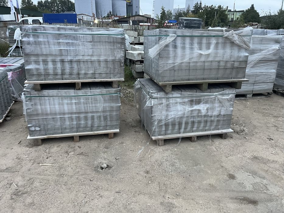 Kostka cegla 8cm antracytowa noc