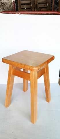 Nowe Taborety drewniane wysokości 45 cm stołki kuchenne SOLIDNE