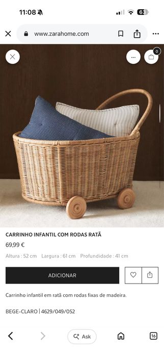 Carrinho Infantil com rodas