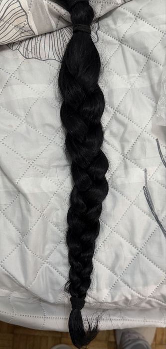 Cabelo natural preto 40cm