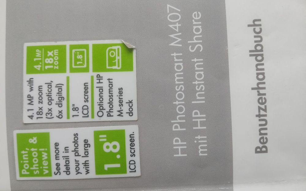 Цифровая камера HP Photosmart M 407, зарядное устройство Photo Cam III