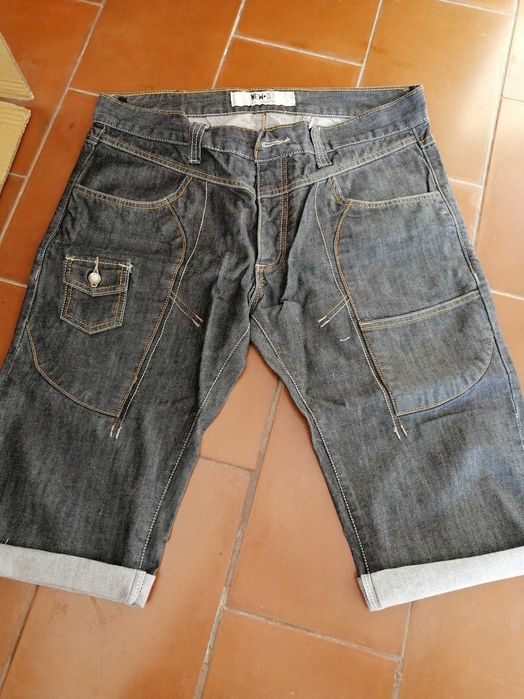 calções de ganga tam 42