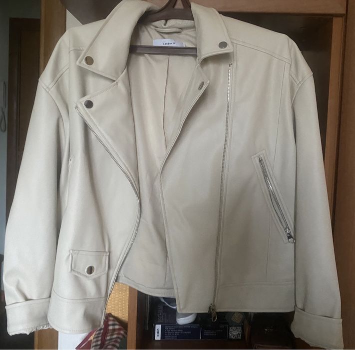 Шкіряна байкерська куртка Reserved