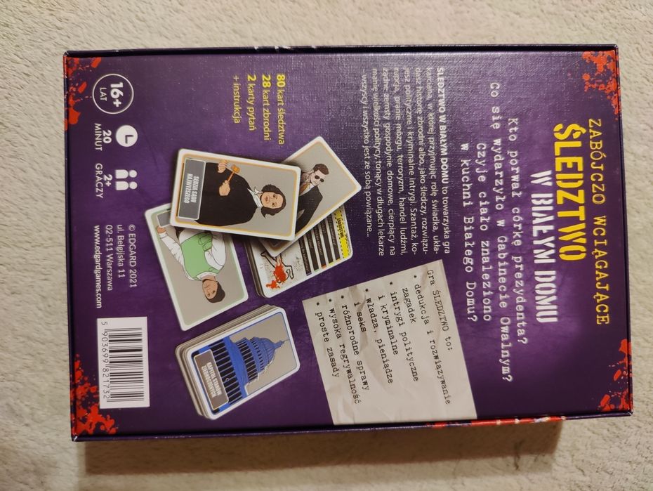 Gra karciana Śledztwo w białym domu