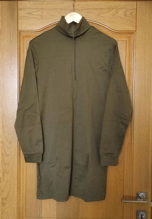 Чоловічий гольф з бавовни подовжений р.48 олива 100% cotton