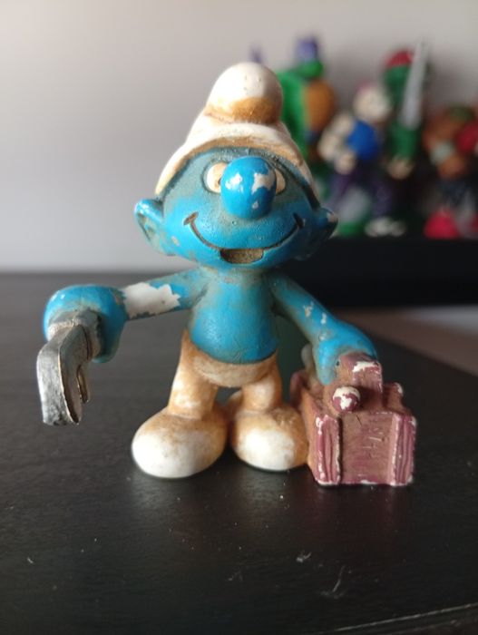 Figura Smurfs scleich antiga