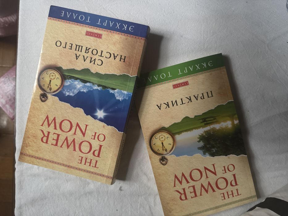 две книги Экхарта Толле «Сила настоящего» практика и книга