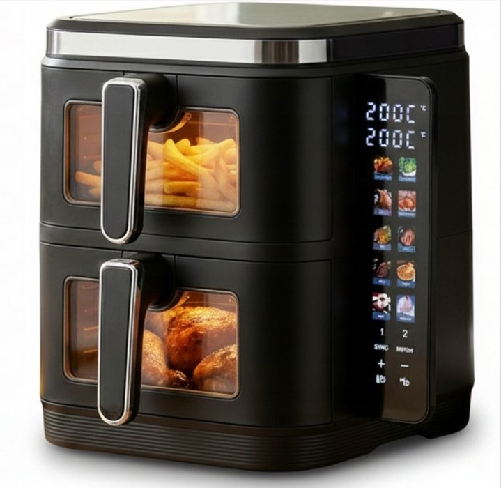 Frytkownica  beztłuszczowa dwukomorowa 11L2800W AIRDWELLER air  freyer  czarna